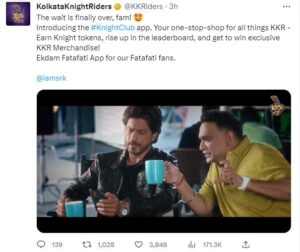 kkr, actor, ipl, franchise, cricket, video, fan, kolkata knight riders